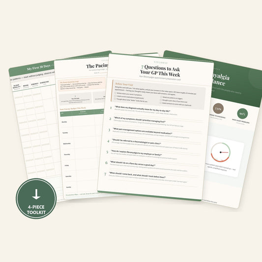 Fibromyalgia Complete Toolkit — Symptom Tracker, Pacing Planner & GP Card