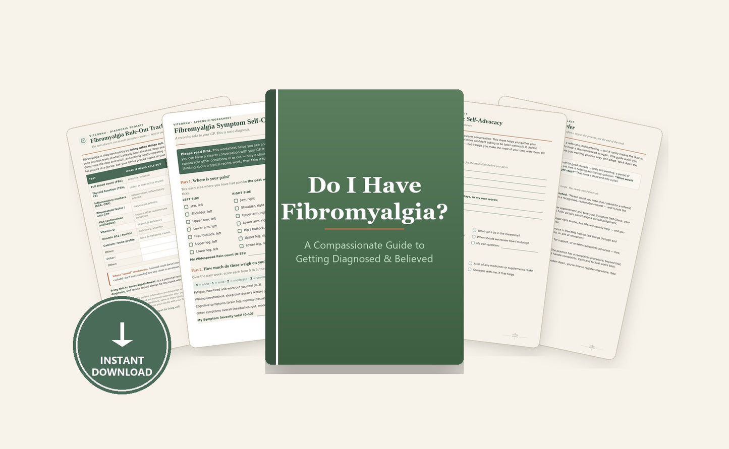 Getting-Diagnosed Toolkit bundle — book + 4 tools